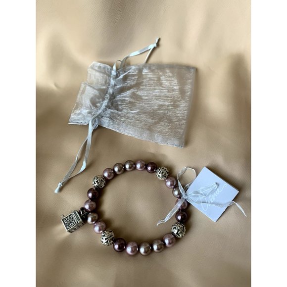 Valerie Parr Hill Faux Pearl Prayer Box Bracelet NEW WITH TAG - Picture 2 of 8